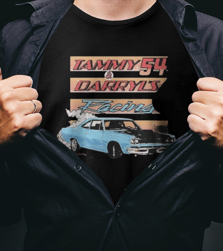 Tammy 54 Darryl's Racing Vintage Car Chelcie Lynn Trailer Trash Tammy T-Shirt