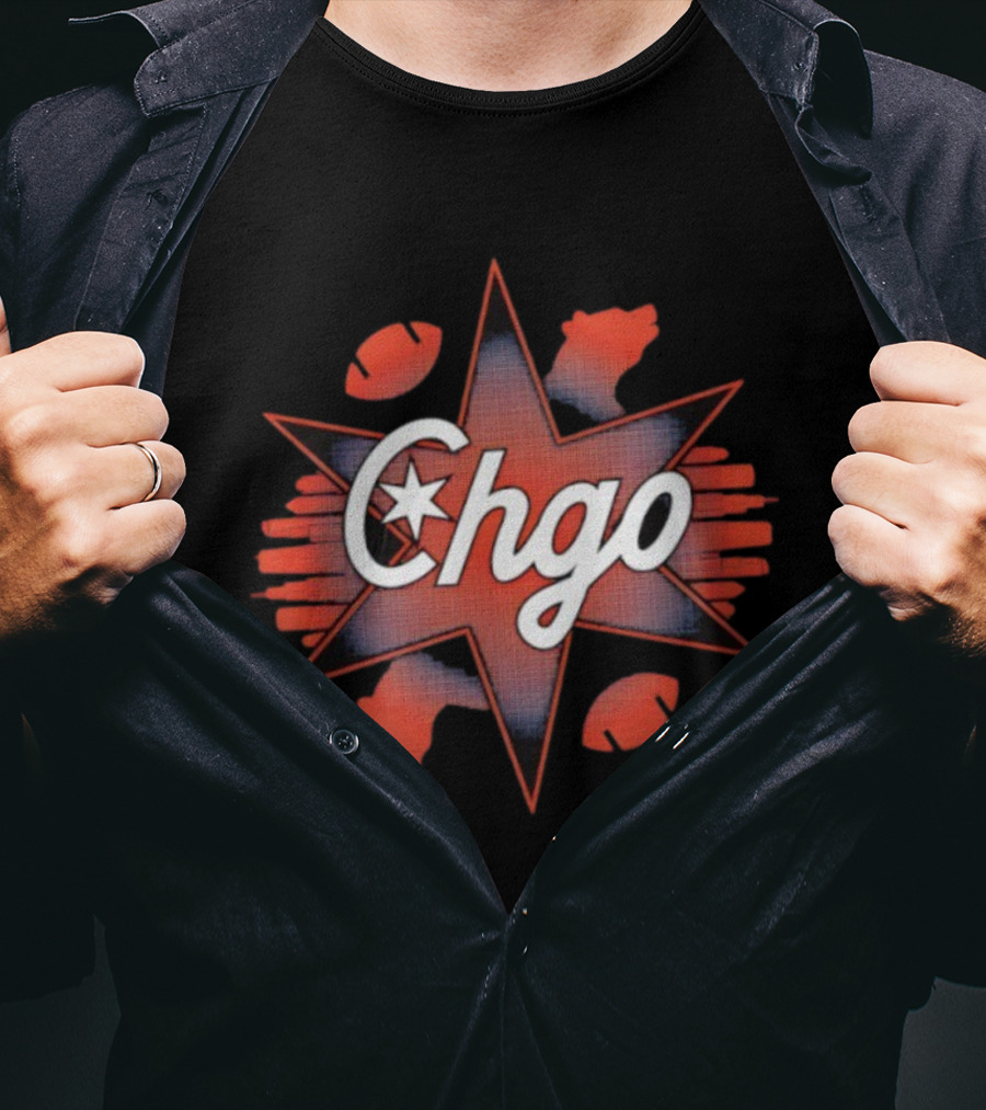Chgo Star Football Claws T-Shirt