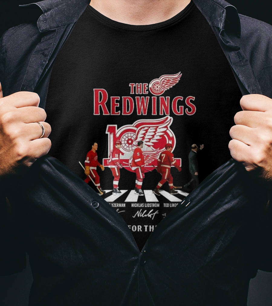 The Red Wings 100th Anniversary Thank You For The Memories Crosswalk T-Shirt