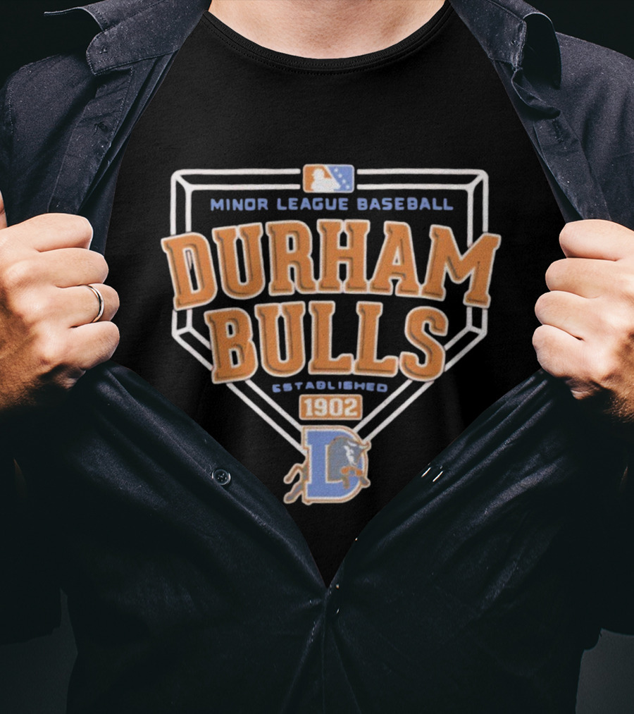 Durham Bulls Minor League Baseball 1902 Milb Established T-Shirt