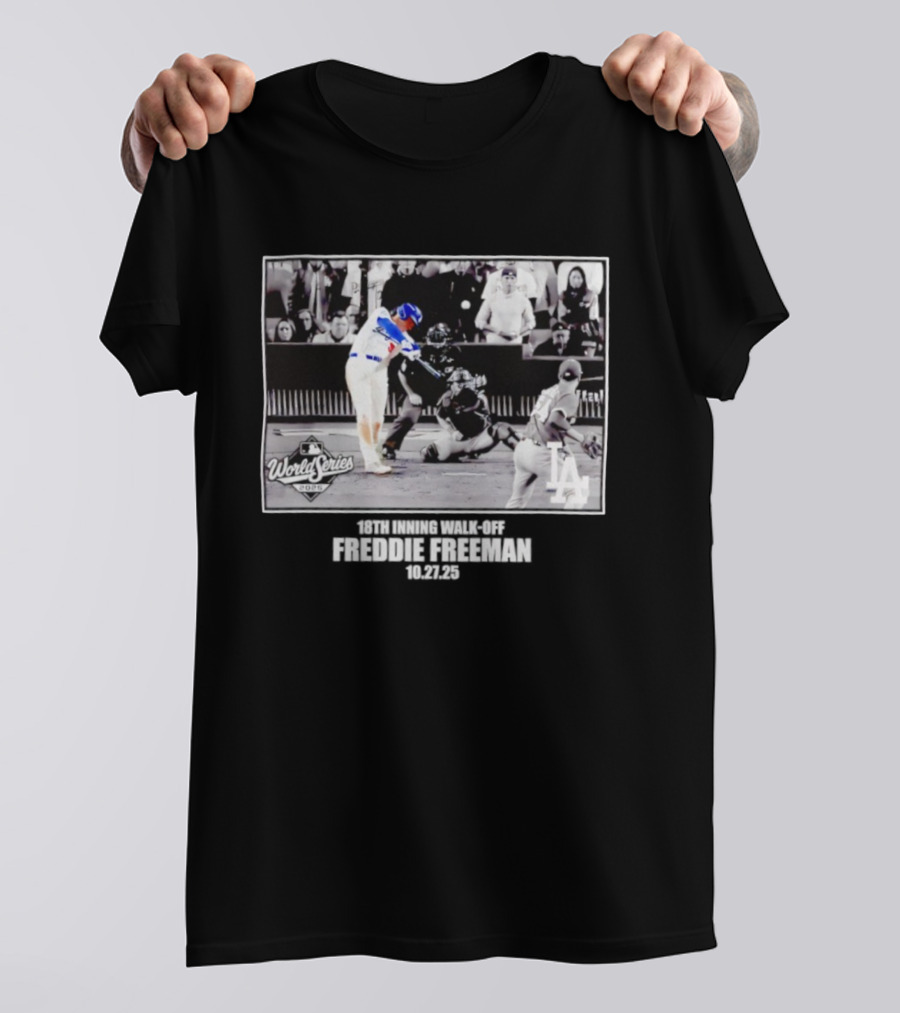 Freddie Freeman Los Angeles Dodgers 2025 World Series Moments T-Shirt