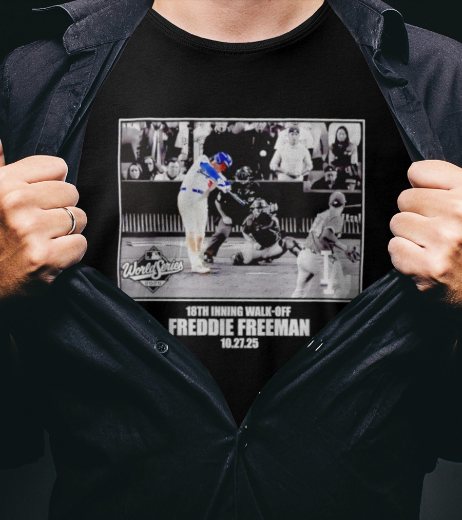 Freddie Freeman Los Angeles Dodgers 2025 World Series Moments T-Shirt