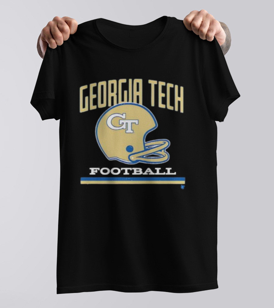 Georgia Tech Football Helmet GT Yellow Jackets T-Shirt