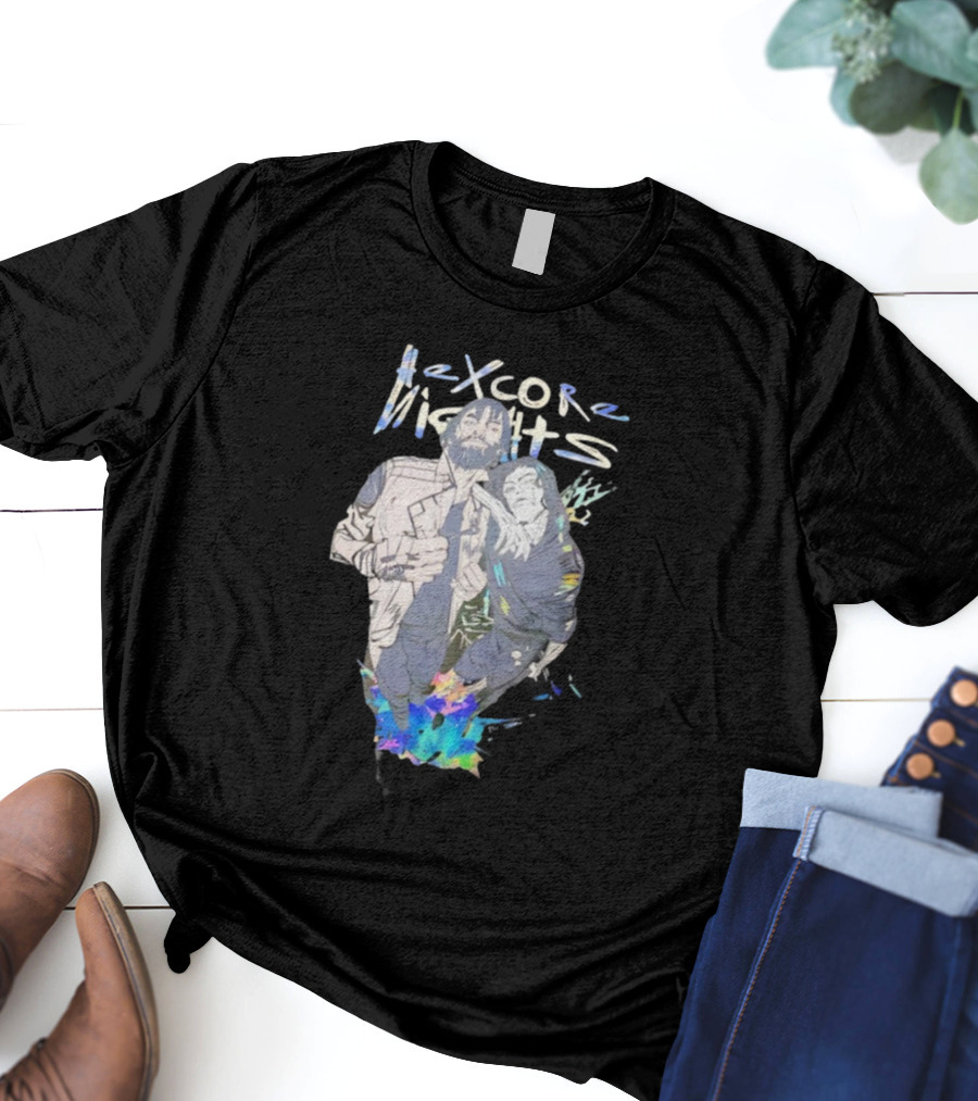 Hexcore Nights Arcane Anime Characters With Vibrant Colors And Dynamic Poses T-Shirt