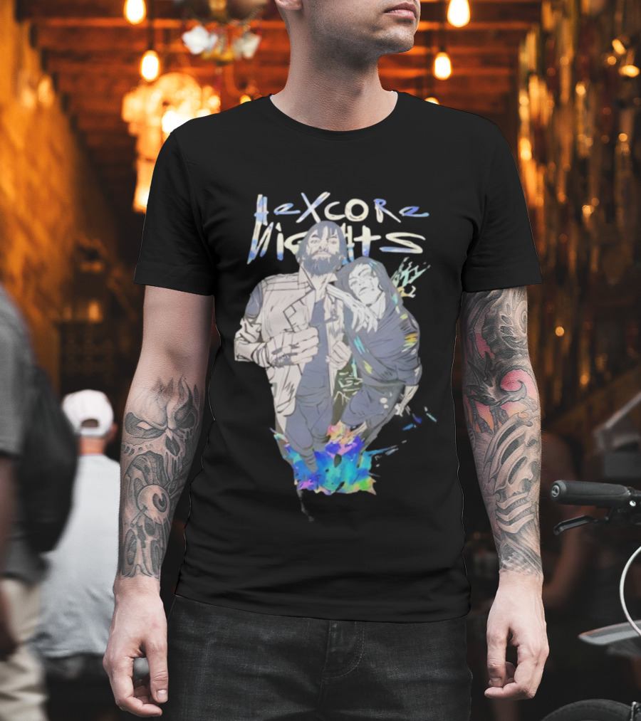 Hexcore Nights Arcane Anime Characters With Vibrant Colors And Dynamic Poses T-Shirt