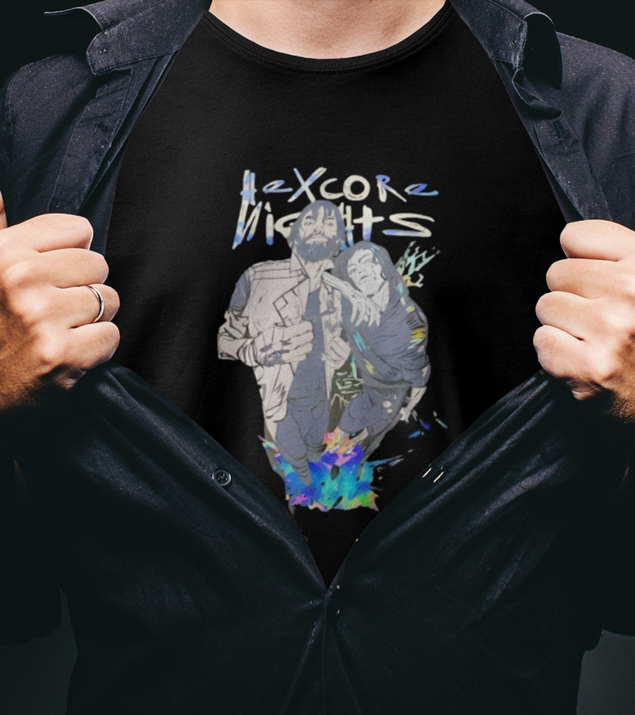 Hexcore Nights Arcane Anime Characters With Vibrant Colors And Dynamic Poses T-Shirt