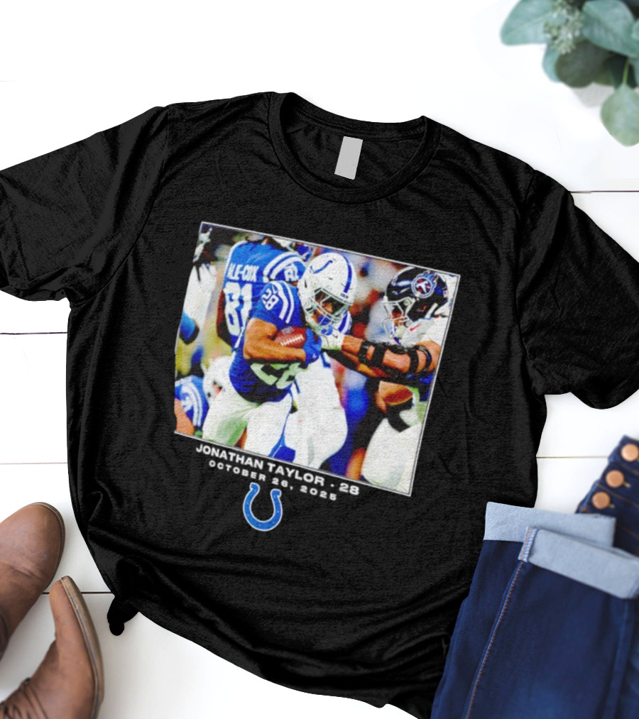 Jonathan Taylor Colts NFL Week 8 Action T-Shirt
