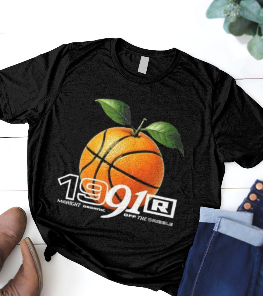 Larry June TFM 1991 Midnight Organic Off The Dribble 2.0 Basketball Orange T-Shirt
