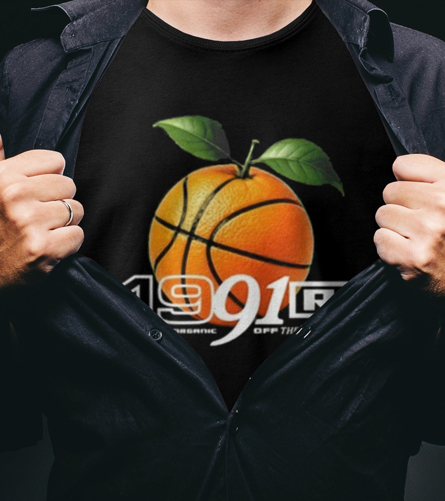 Larry June TFM 1991 Midnight Organic Off The Dribble 2.0 Basketball Orange T-Shirt