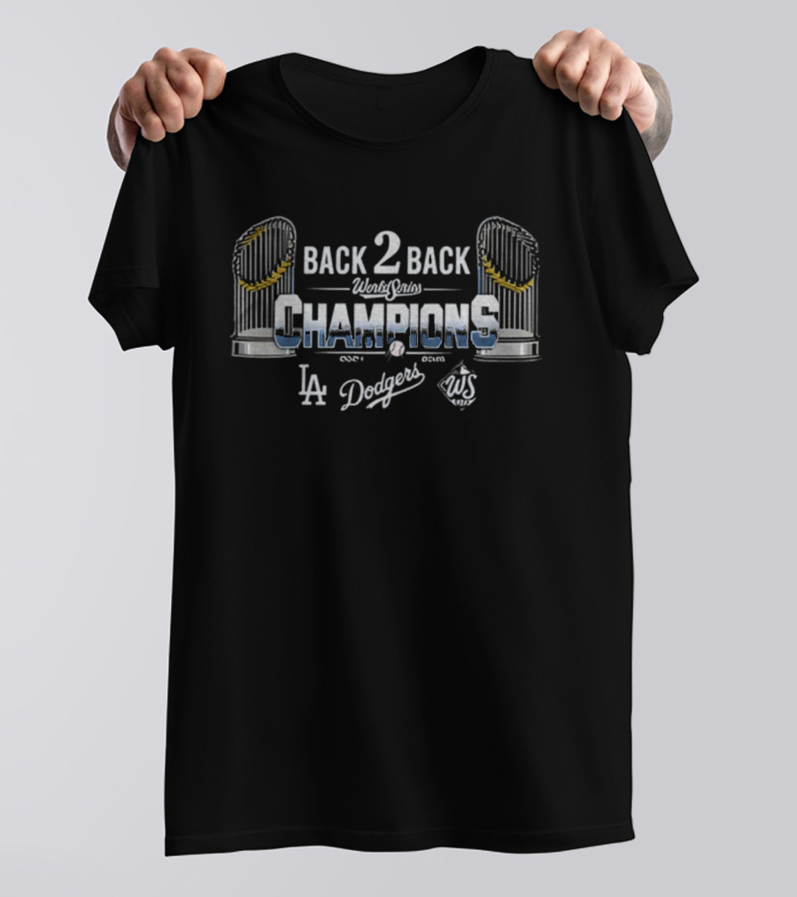 Back 2 Back World Series Champions LA Dodgers 2024-2025 T-Shirt