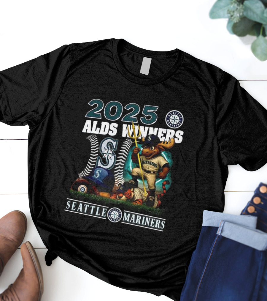 2025 Seattle Mariners ALDS Winners Mascot T-Shirt