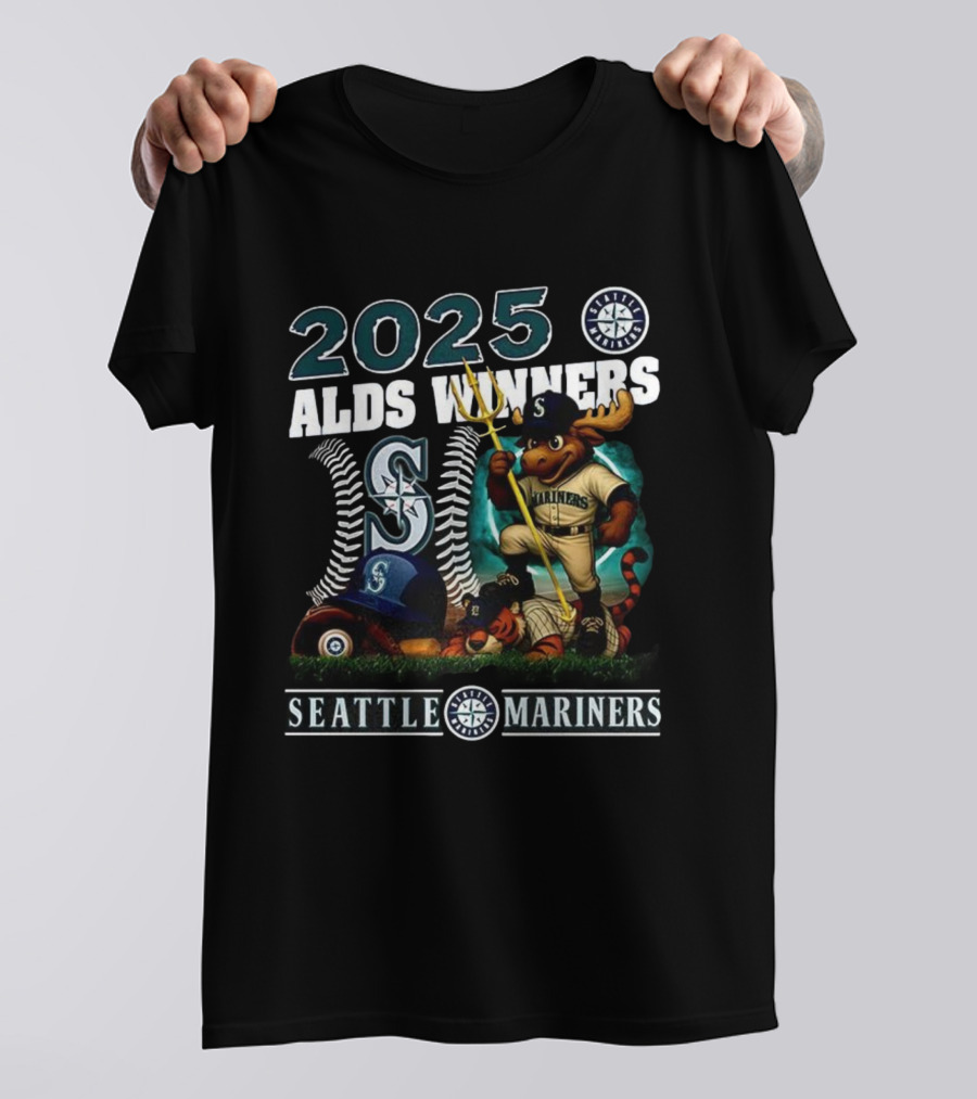 2025 Seattle Mariners ALDS Winners Mascot T-Shirt