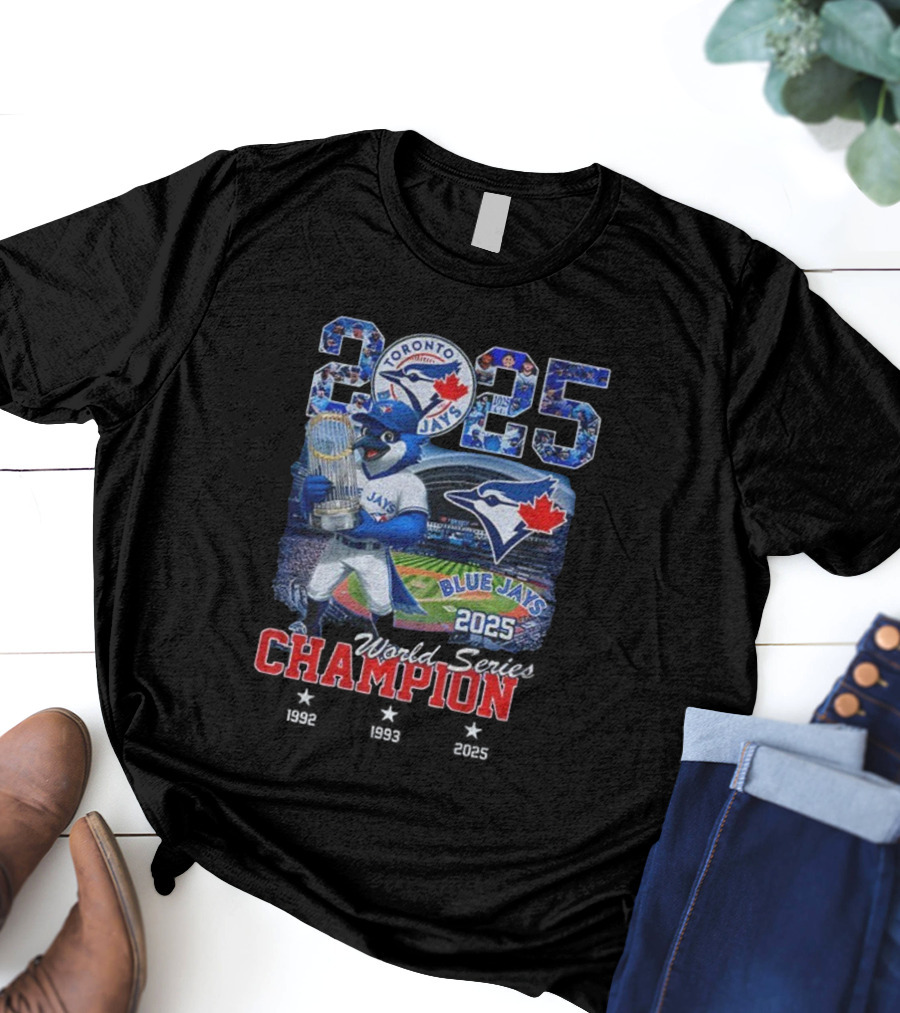 Toronto Blue Jays 2025 World Series Champion Victory Celebration T-Shirt