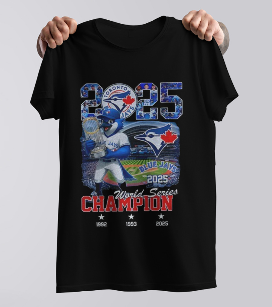 Toronto Blue Jays 2025 World Series Champion Victory Celebration T-Shirt