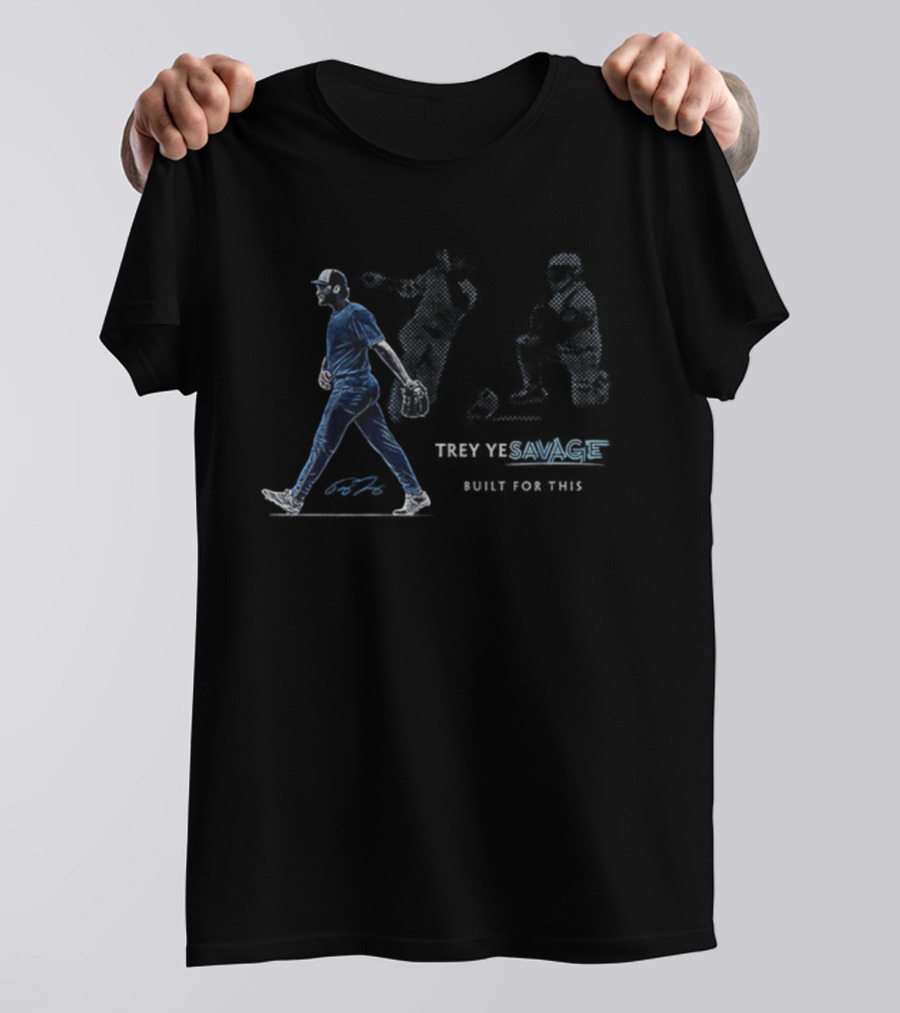 Trey Yesavage Built For This Signature Baseball Player Walking Determined Athletic Strength T-Shirt