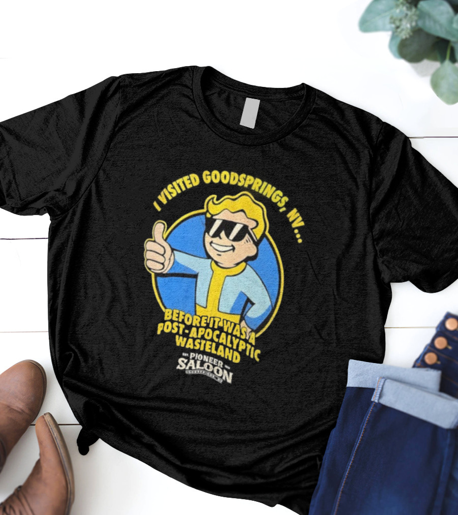 Vault Boy Thumbs Up Goodsprings NV Pre-Apocalypse Wasteland Explorer T-Shirt