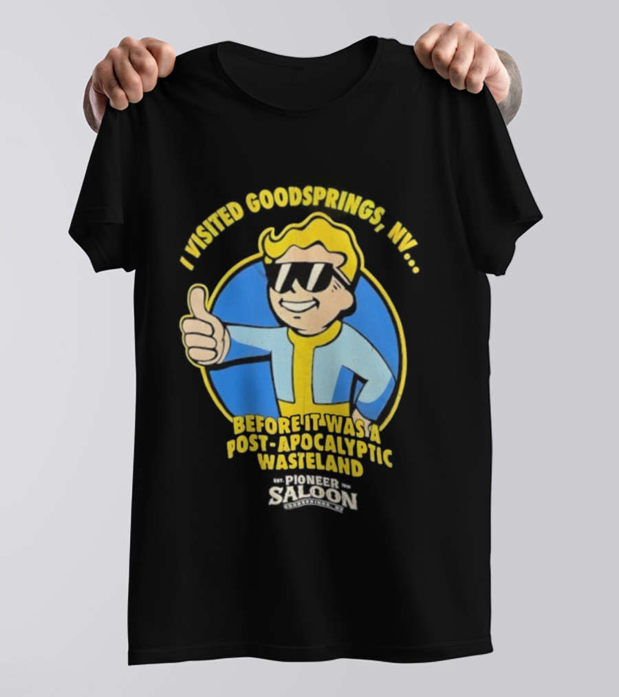 Vault Boy Thumbs Up Goodsprings NV Pre-Apocalypse Wasteland Explorer T-Shirt