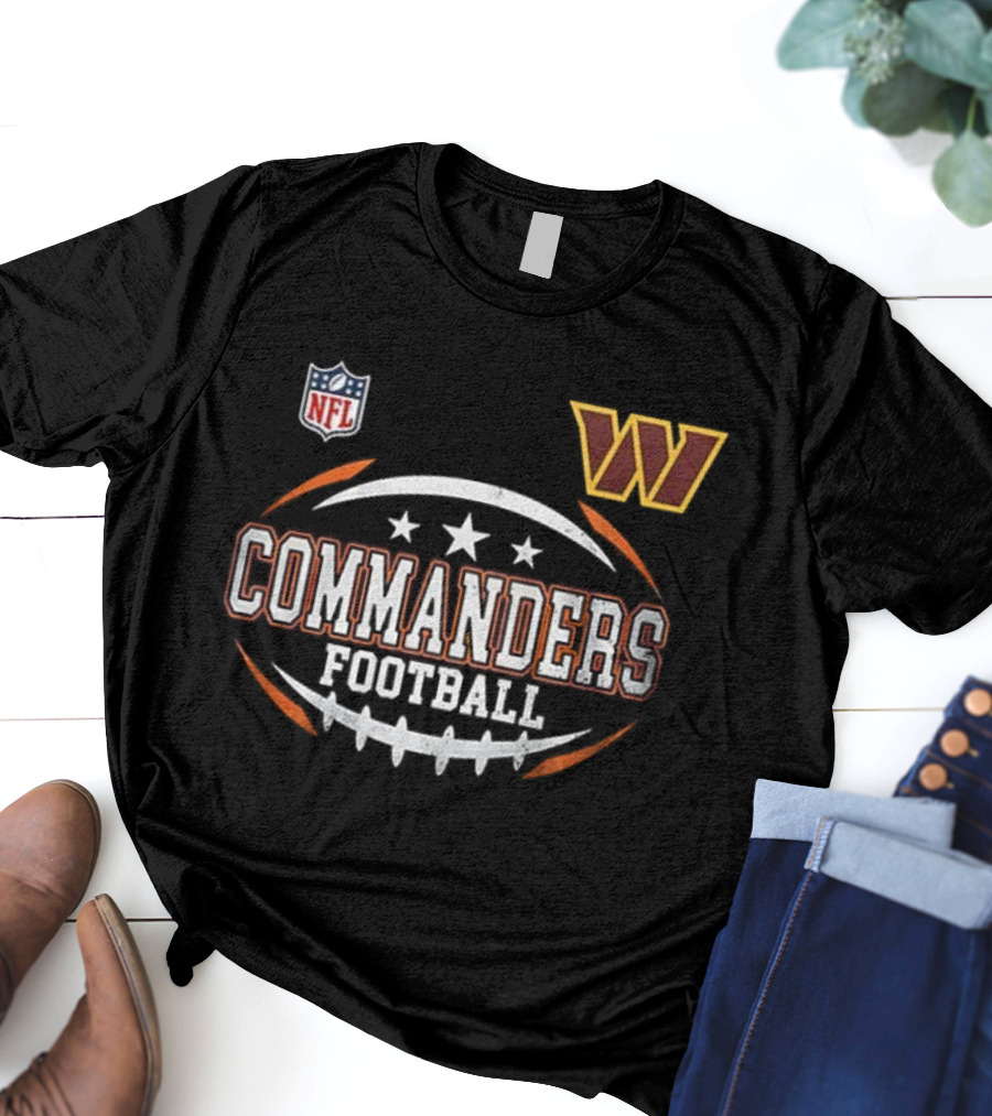 NFL Washington Commanders Football Harley Davidson Motorcycle T-Shirt