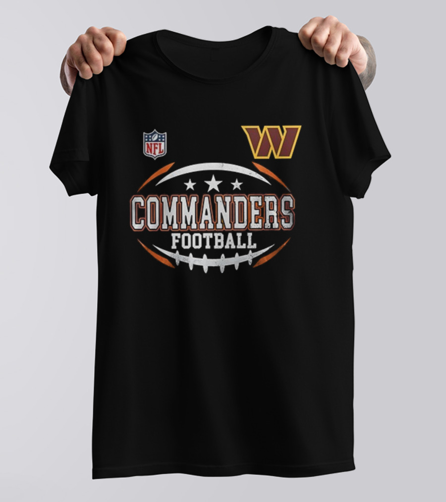 NFL Washington Commanders Football Harley Davidson Motorcycle T-Shirt