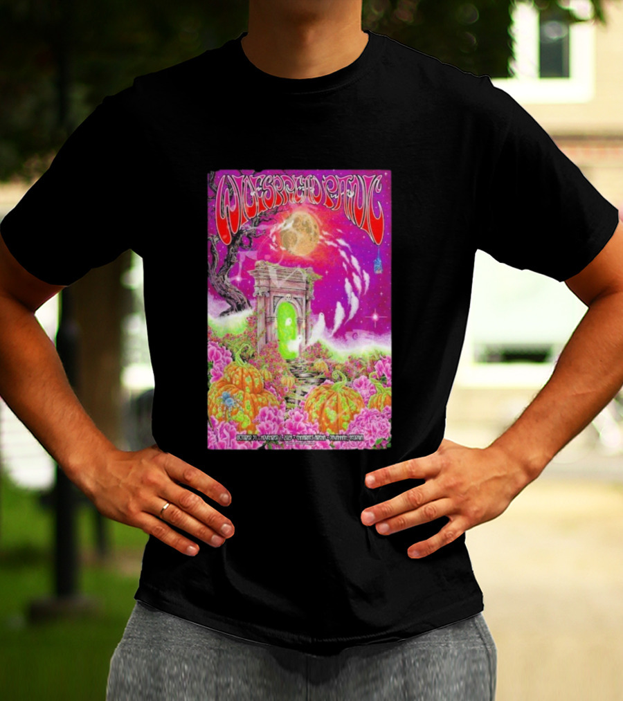 Widespread Panic Savannah Tour Spooky Pink Pumpkin Gateway October 31 2025 T-Shirt