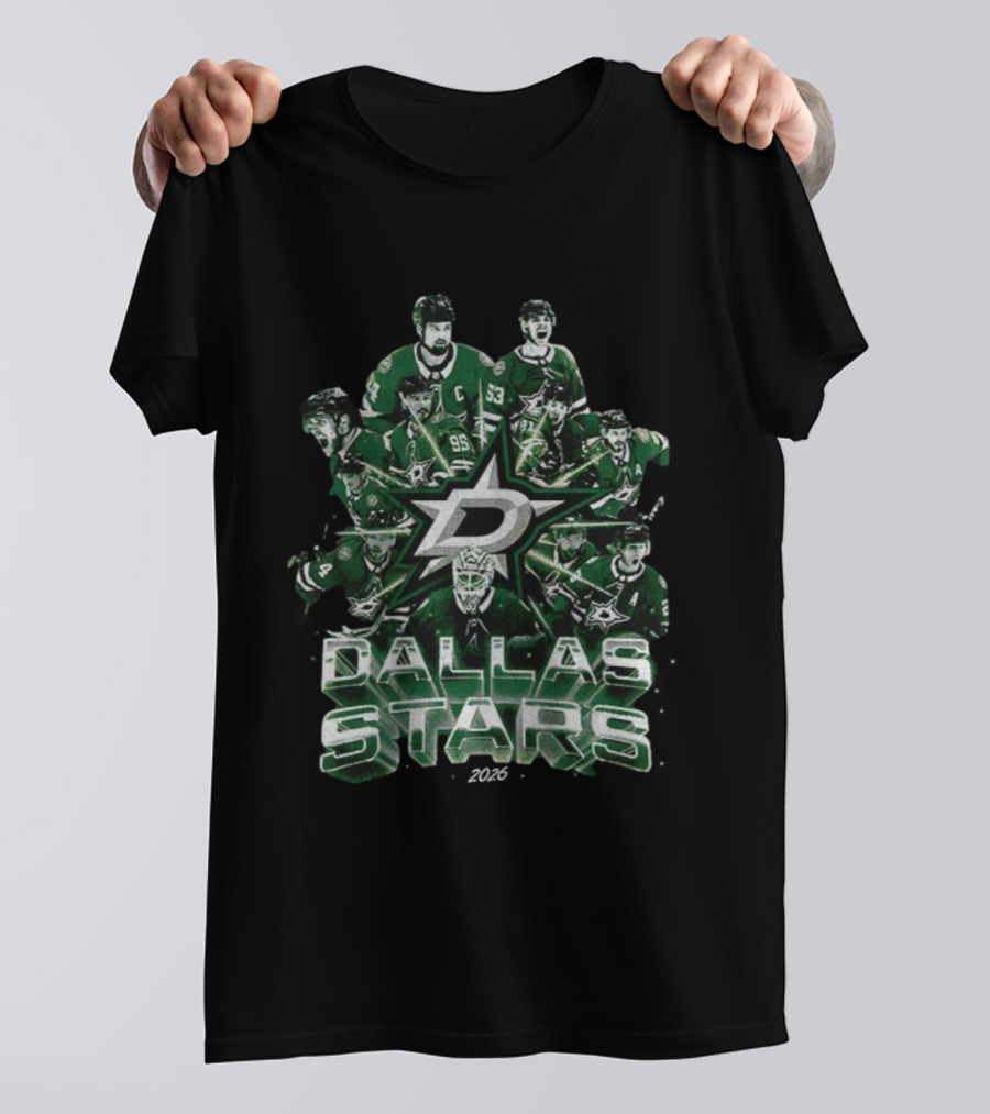 Dallas Stars 2026 Vintage Team Player Montage T-Shirt