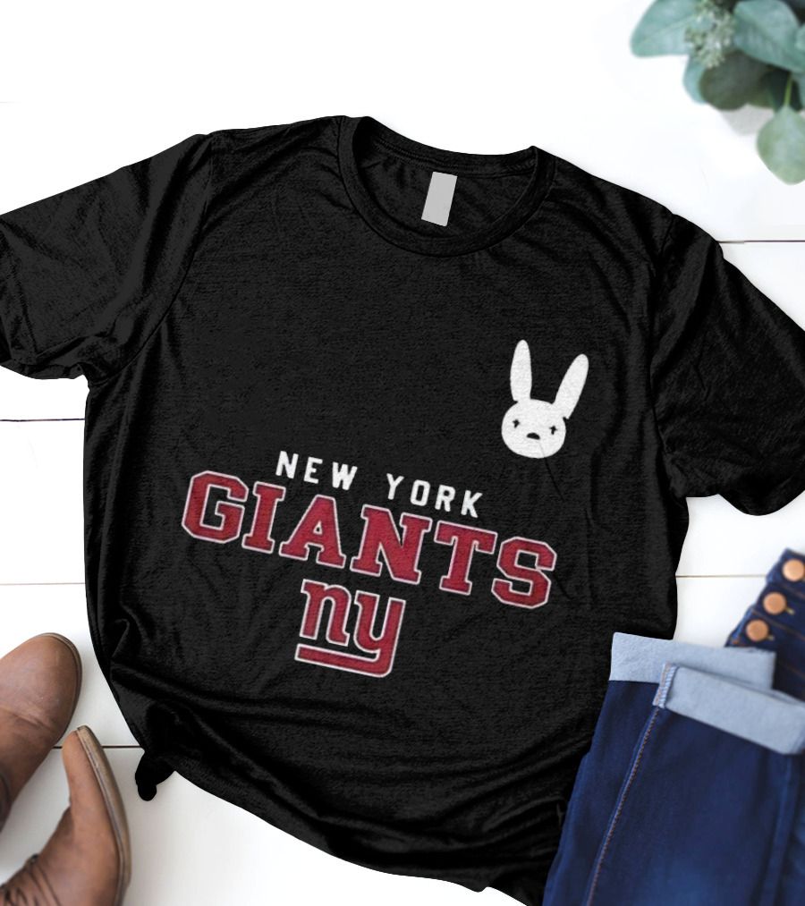 New York Giants NY DTMF Bad Bunny Collaboration T-Shirt