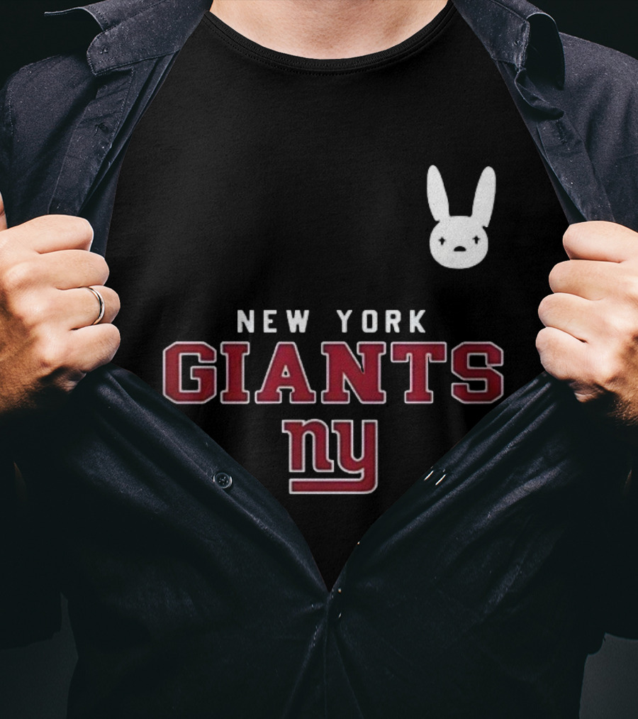 New York Giants NY DTMF Bad Bunny Collaboration T-Shirt