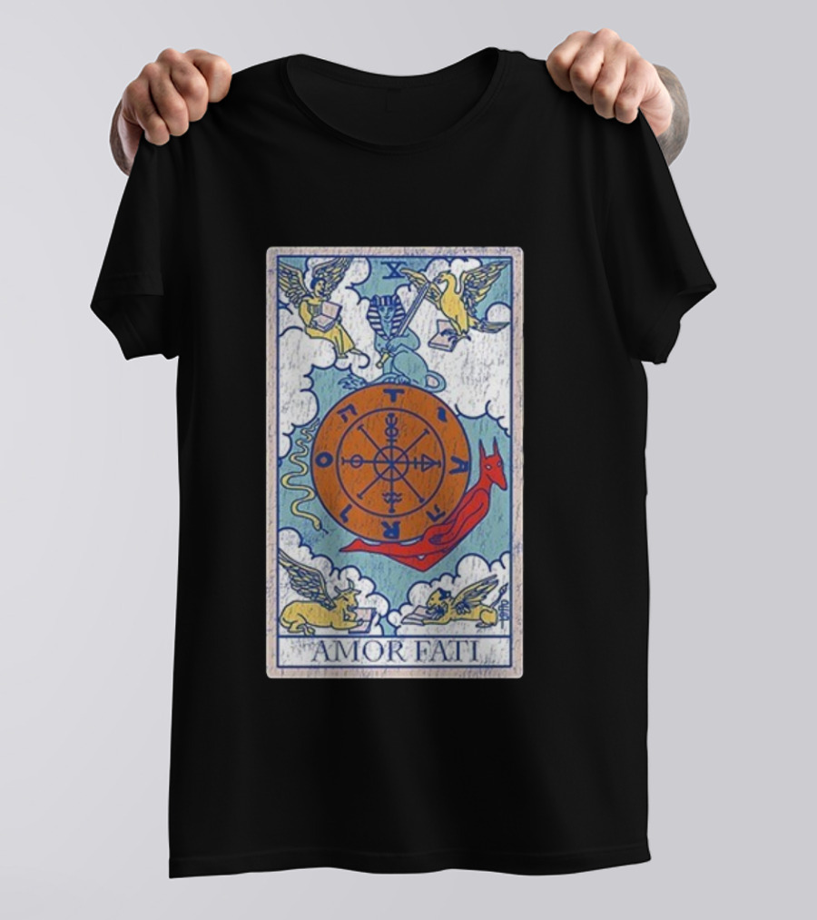 Joe Bartolozzi Amor Fati Wheel Of Fortune Tarot Destiny Unveiled Royal T-Shirt
