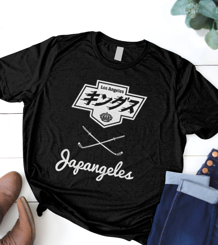 Los Angeles Kings Japangeles Japanese Hockey Sticks Collaboration T-Shirt