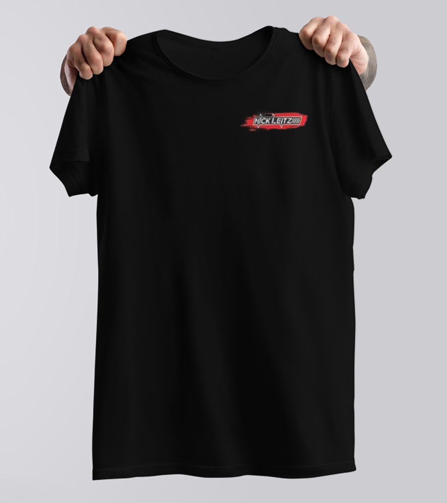 Nick Leitz 2025 NASCAR Xfinity Series Racing Design T-Shirt