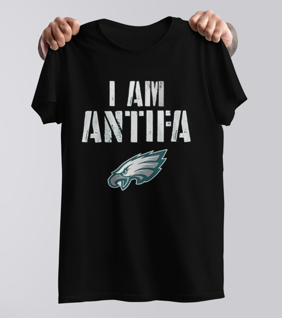 Philadelphia Eagles I Am Antifa Against Fascism T-Shirt
