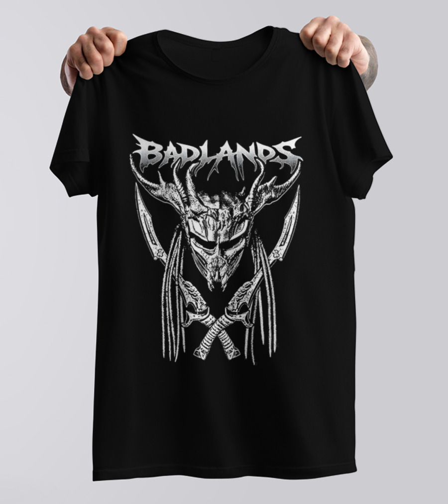 Badlands Predator Mask And Swords T-Shirt