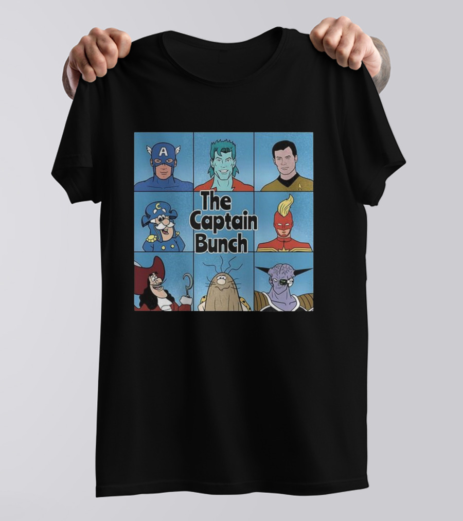 The Captain Bunch The Brady Bunch Cartoon Characters Inspired Design T-Shirt