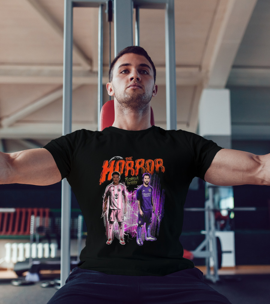 Florida Derby Horror Halloween With Miami And Orlando Players T-Shirt
