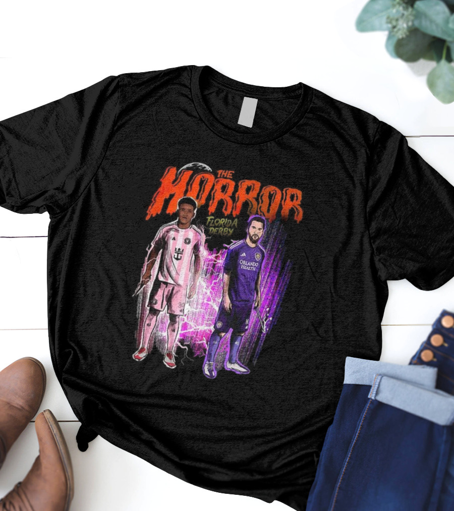 Florida Derby Horror Halloween With Miami And Orlando Players T-Shirt