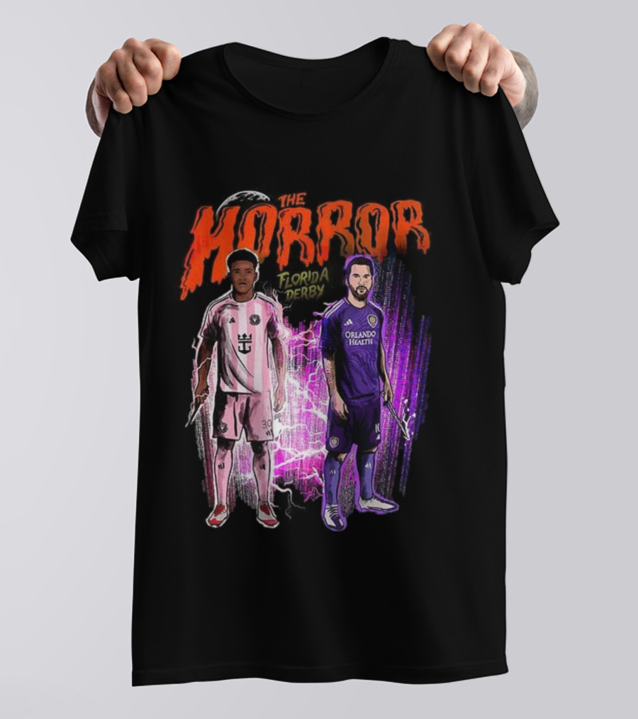 Florida Derby Horror Halloween With Miami And Orlando Players T-Shirt