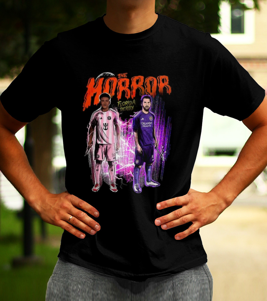 Florida Derby Horror Halloween With Miami And Orlando Players T-Shirt