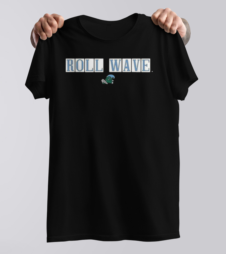 Tulane Green Wave Roll Wave Sophia Macias T-Shirt
