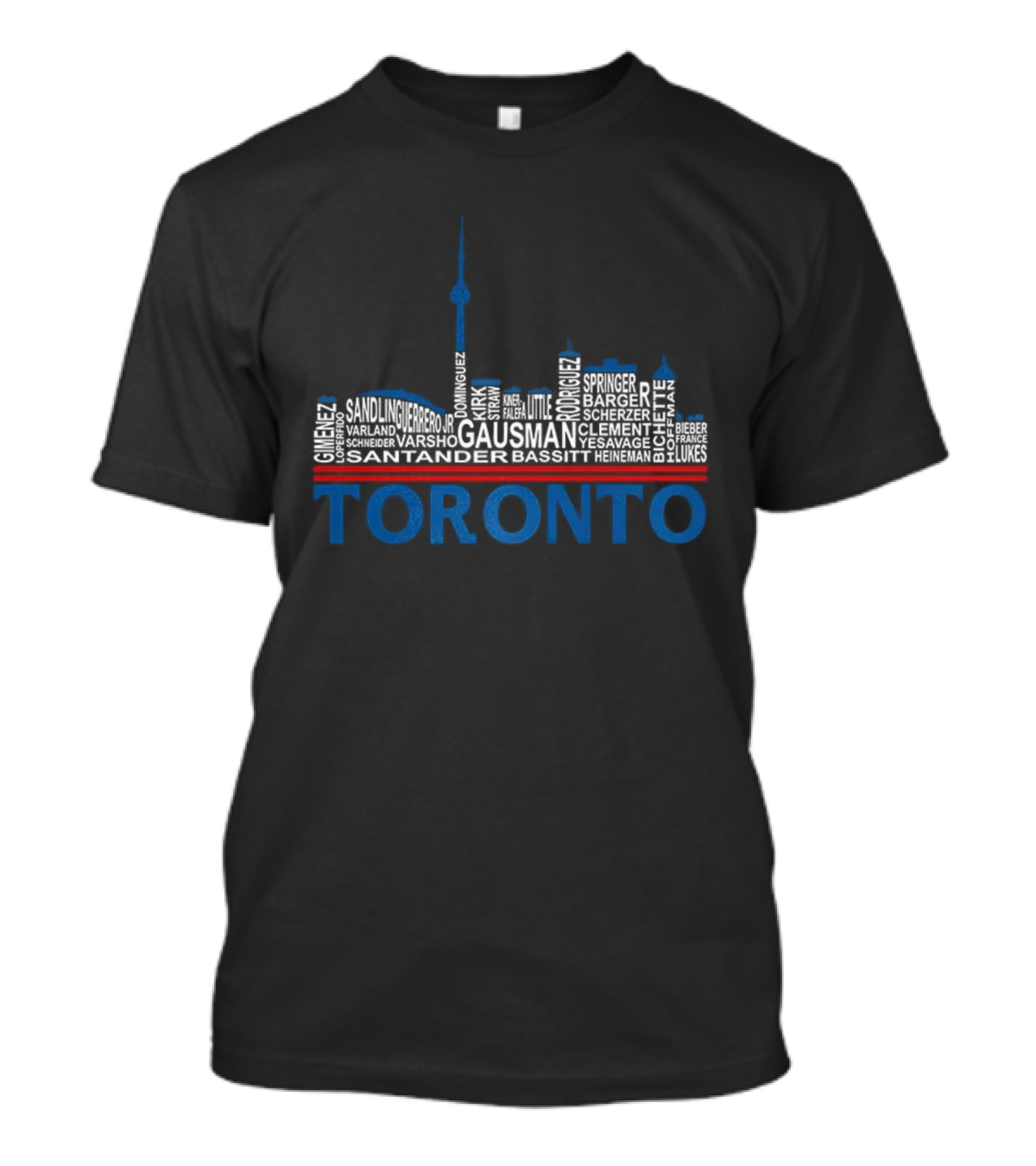 World Series 2025 Toronto Blue Jays Player Toronto Skyline T-Shirt