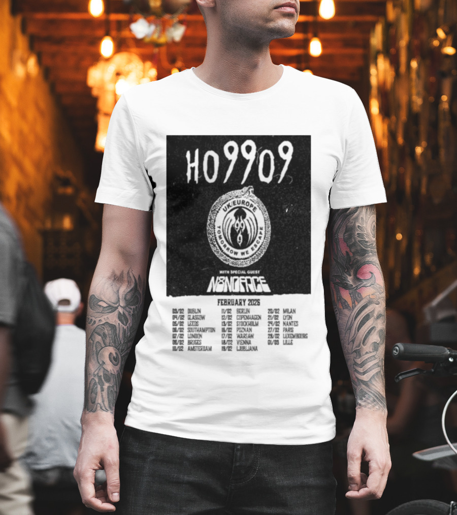 H09202 Monstercat Uncaged UK Europe February 2026 Tour T-Shirt