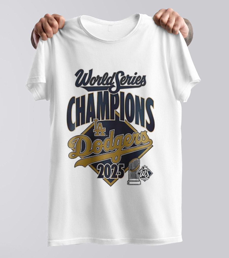 Los Angeles Dodgers 2025 World Series Champions Team Signature T-Shirt