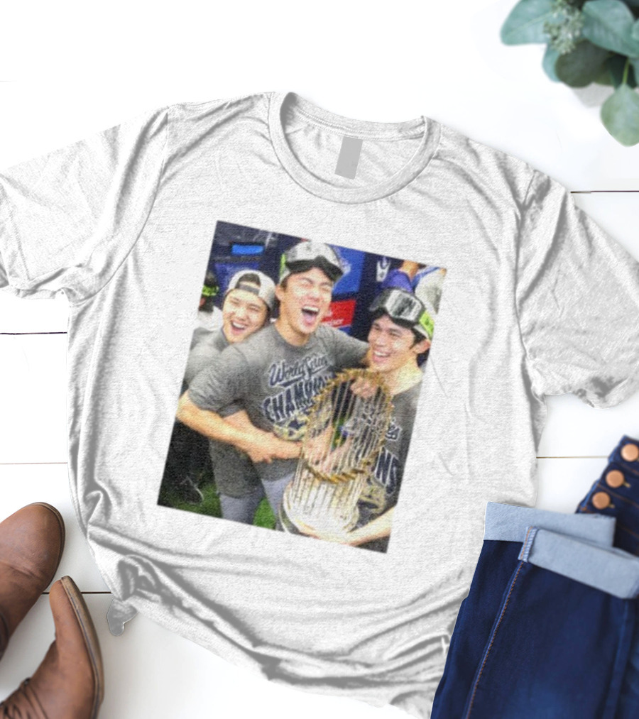 Los Angeles Dodgers World Series Champions 2025 Celebration Moment T-Shirt