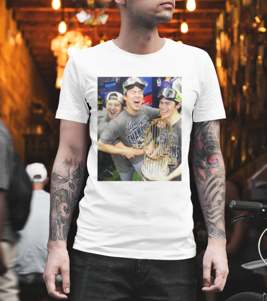 Los Angeles Dodgers World Series Champions 2025 Celebration Moment T-Shirt