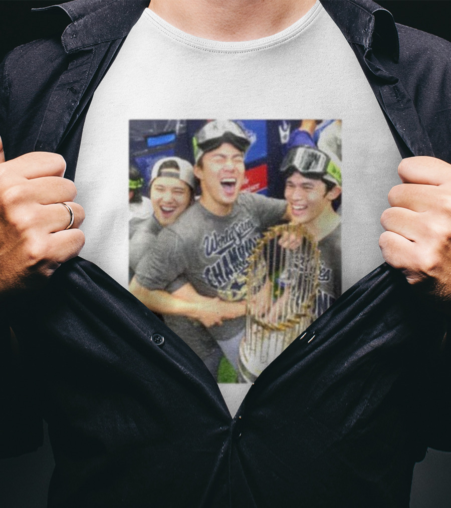 Los Angeles Dodgers World Series Champions 2025 Celebration Moment T-Shirt