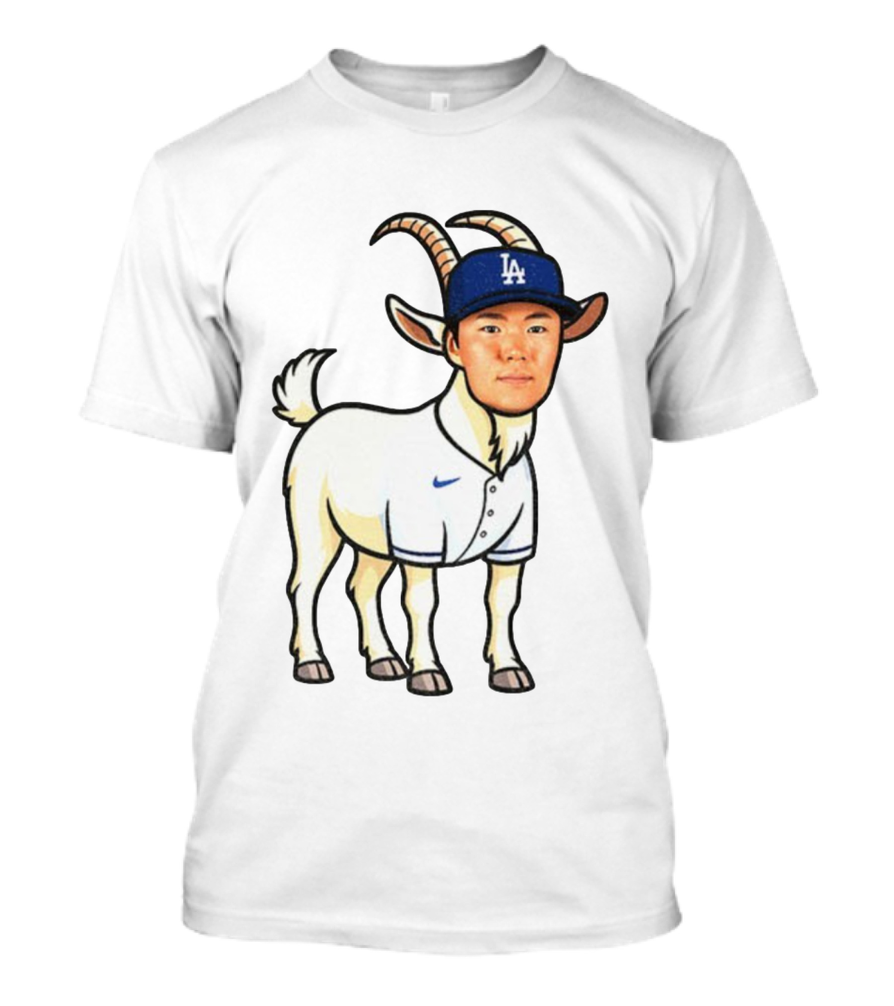 Los Angeles Dodgers Yoshinobu Yamamoto Goat MVP LA Cap T-Shirt
