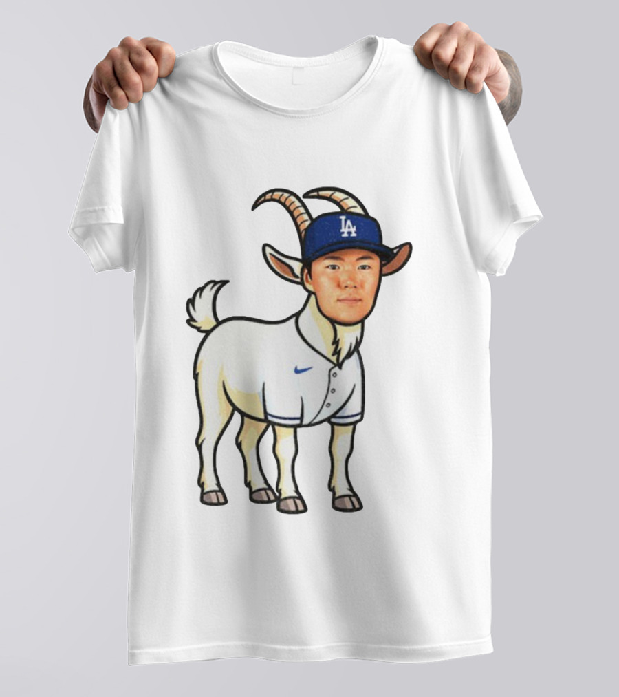 Los Angeles Dodgers Yoshinobu Yamamoto Goat MVP LA Cap T-Shirt