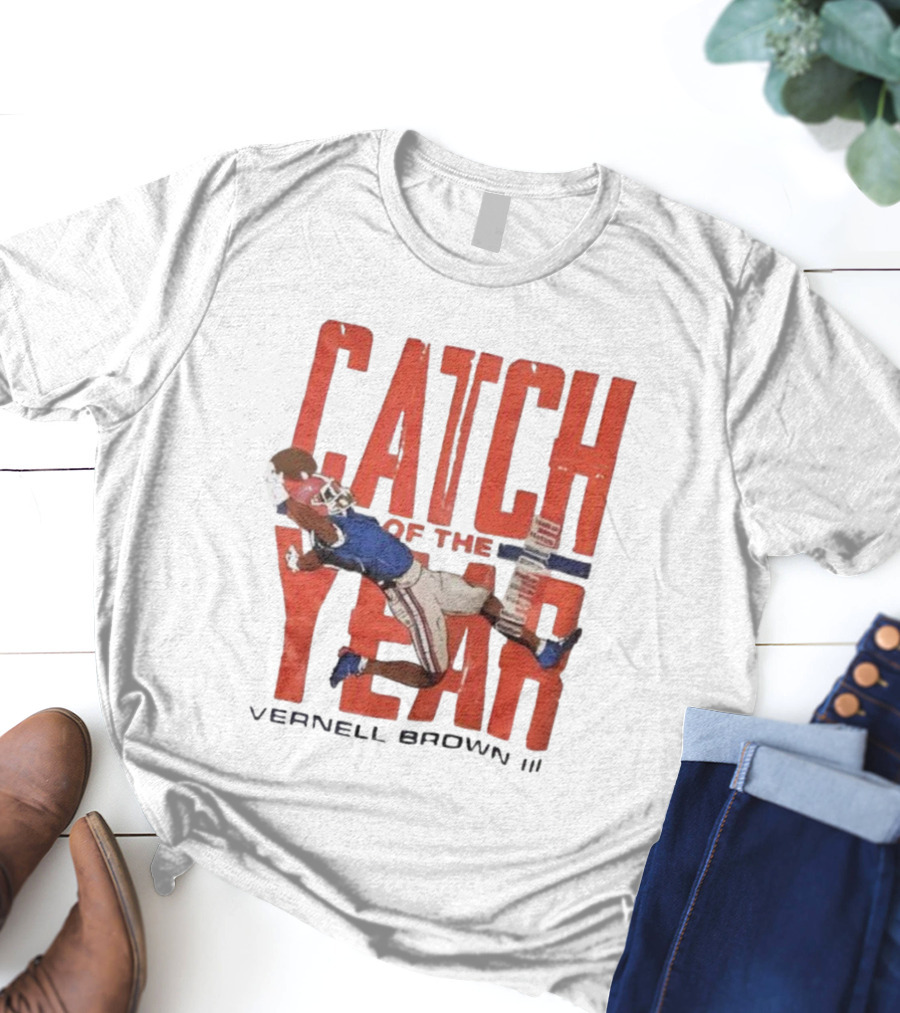 Vernell Brown III Catch Of The Year Football Action T-Shirt