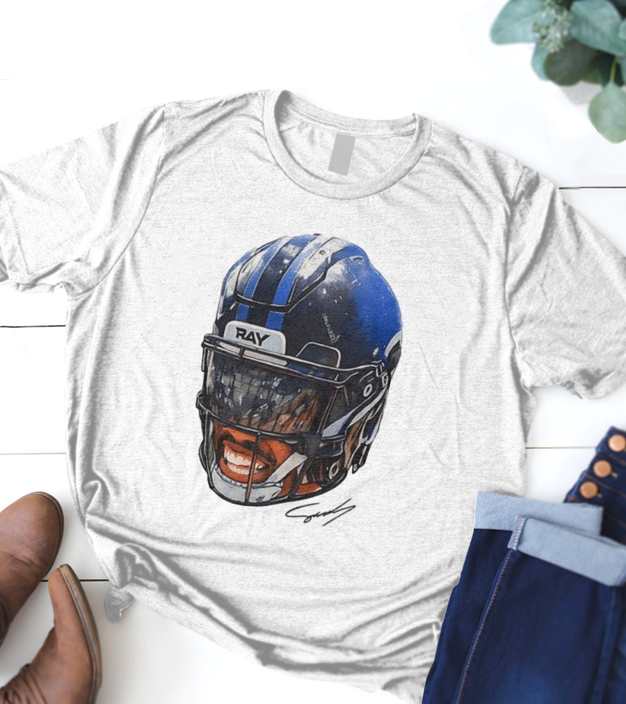 Zay Flowers Big Face Helmet Ravens Football T-Shirt