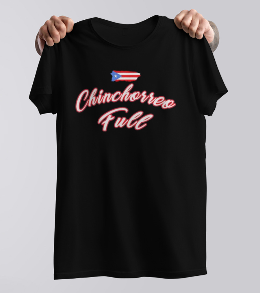 Chinchorreo Full Puerto Rico Flag Design T-Shirt