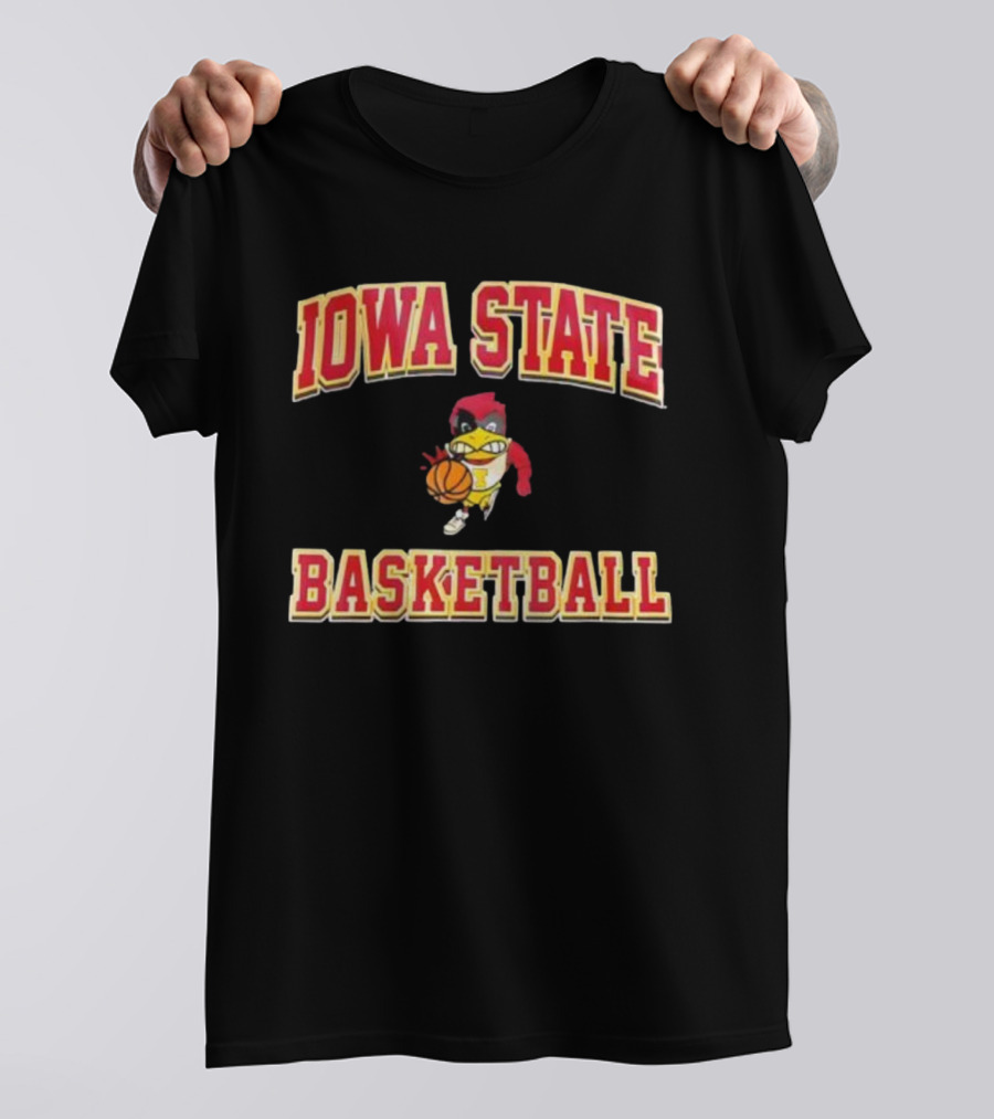 Iowa State Cyclones Basketball Cy Mascot T-Shirt